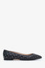 Valentino Black Leather Rockstud Flats Size 39