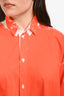 Toogood Orange Hand Painted 'Draughtsman' Shirt Dress Size 3