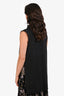 Fabiana Filippi Dark Grey Cashmere Beaded Open Side Turtleneck Vest Estimated Size M