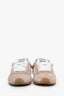 Miu Miu Beige Suede Mesh Plume Logo Sneakers Size 37.5