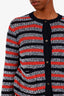 Gucci 2025 Black/Red Striped Cardigan Size XS