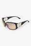 Pre-loved Chanel™ 2000s Purple Gradient Acetate Oversized 'CC' Sunglasses