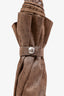 Hermès Etoupe Pluie de H Folding Umbrella