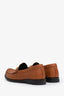 Celine Brown Leather Triomphe Loafers Size 37.5