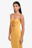 Shona Joy Yellow Alma Lace Up Madi Dress Size 4