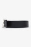 Pre-loved Chanel™ Black/Burgundy Leather Reversible CC Belt Size 75