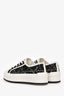 Christian Dior Black/White Canvas Sneakers Size 37.5