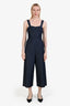 Tibi Dark Denim Bustier Button Detail Jumpsuit Size 00