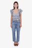 Agolde Light Blue Cross Buttoned Jeans Size 28