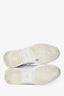 Roger Vivier White/Red Patent Leather Heart Buckle Sneakers Size 38