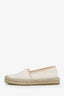 Gucci Cream Tweed Interlocking G Logo Tweed Espadrilles Size 37.5