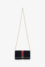 Gucci Black Suede Ophidia GG Web Wallet on Chain