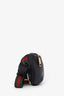 Gucci Black Grained Leather Small Web Belt Bag