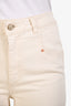 Dorothee Schumacher Cream Denim High Waisted Straight Leg Jeans Size 3