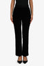 Givenchy Black Velvet Straight Leg Pants Size 36