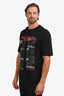 Balmain Black Cotton Graphic T-Shirt Size XS Mens