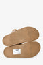 Fendi Beige Leather 'Feel' Sandals Size 38