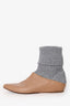 Gabriela Hearst Nude/Grey Leather Boots Size 40
