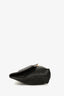 Chloe Black Grained Leather Drew Fold Over Lock Closure Clutch