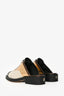 Pre-Loved Chanel™ 2017 Cuba Runway Black Multicolour Patent Lace Up Slip On Mules Size 37.5