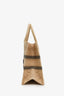 Christian Dior 2022 Natural Cannage Raffia Medium Dior Book Tote