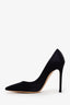 Gianvito Rossi Black Satin Heels Size 35