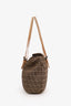 Fendi Beige FF Zucca Canvas Double Handle Bag