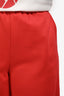 Tibi Red Track Pants Size M