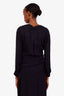 L'Agence Black Silk Long Sleeve Top Size XS