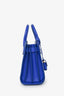 Saint Laurent Electric Blue Smooth Leather Nano Sac de Jour