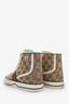 Gucci Brown GG Monogram 'Tennis 1977' High Top Sneakers Size 36