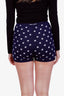 Miu Miu Blue Star Pattern Knit Shorts Size 38