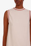 Gucci Light Beige Crepe Sleeveless Mini Dress Size 38