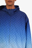 Gucci Blue Monogram Gradient Hooded Zip-Up Jacket Size 50 Mens