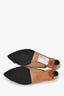 Pre-loved Chanel™ Taupe/Black Leather Camellia Heels Size 40