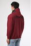 Vetements Burgundy Cotton Logo Hoodie Size S