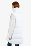 Moncler White Quilted Oversized Down Puffer Vest Size 2