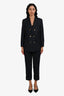Thom Browne Navy/White Pinstripe Pants Size 38