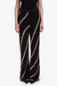Samsoe Samsoe Black/Cream Cotton Open Knit Saisha Pants Size S