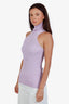 Smythe Purple Sleeveless Ribbed Top Size XS