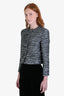 Gucci Black/Silver Metallic Tweed Jacket Size 40