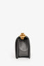 Pre-loved Chanel™ 2022+ Grey Caviar Leather Small Boy Bag GHW