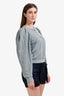 Ulla Johnson Greyish Blue Cotton Puff Shoulder Sweatshirt Size M