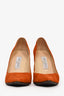 Jimmy Choo Burnt Orange Suede Heels Size 38