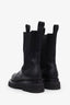 Bottega Veneta Black Leather Lug Boots Size 37
