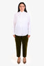 Sofie D'Hoore Green Corduroy Wide-Leg Zippered Pants Size 46