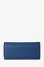 Hermès 2016 Blue Leather Passant Longue Wallet