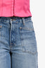 Samsoe Samsoe Blue Denim 'Veyra' Barrel Leg Jeans Size 24/30 with Tags