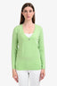 Brunello Cucinelli Mint Green Cashmere LS Sweater Size XS