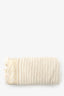 Pre-loved Chanel™ Beige/Gold Cotton Terry Cloth Fringe Tote Towel Pouch Set